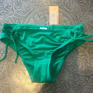 NWT * Kona Sol Green Swim Bottom Size Small